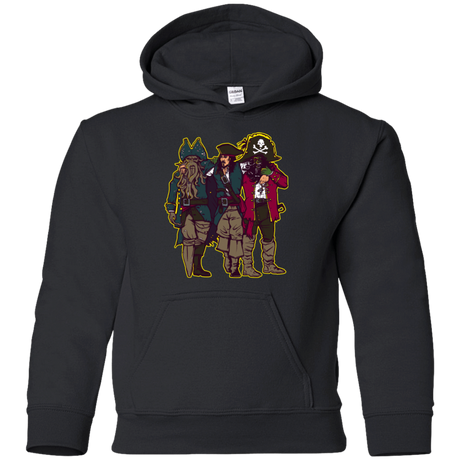 Sweatshirts Black / YS Drink Up Me Hearties Youth Hoodie