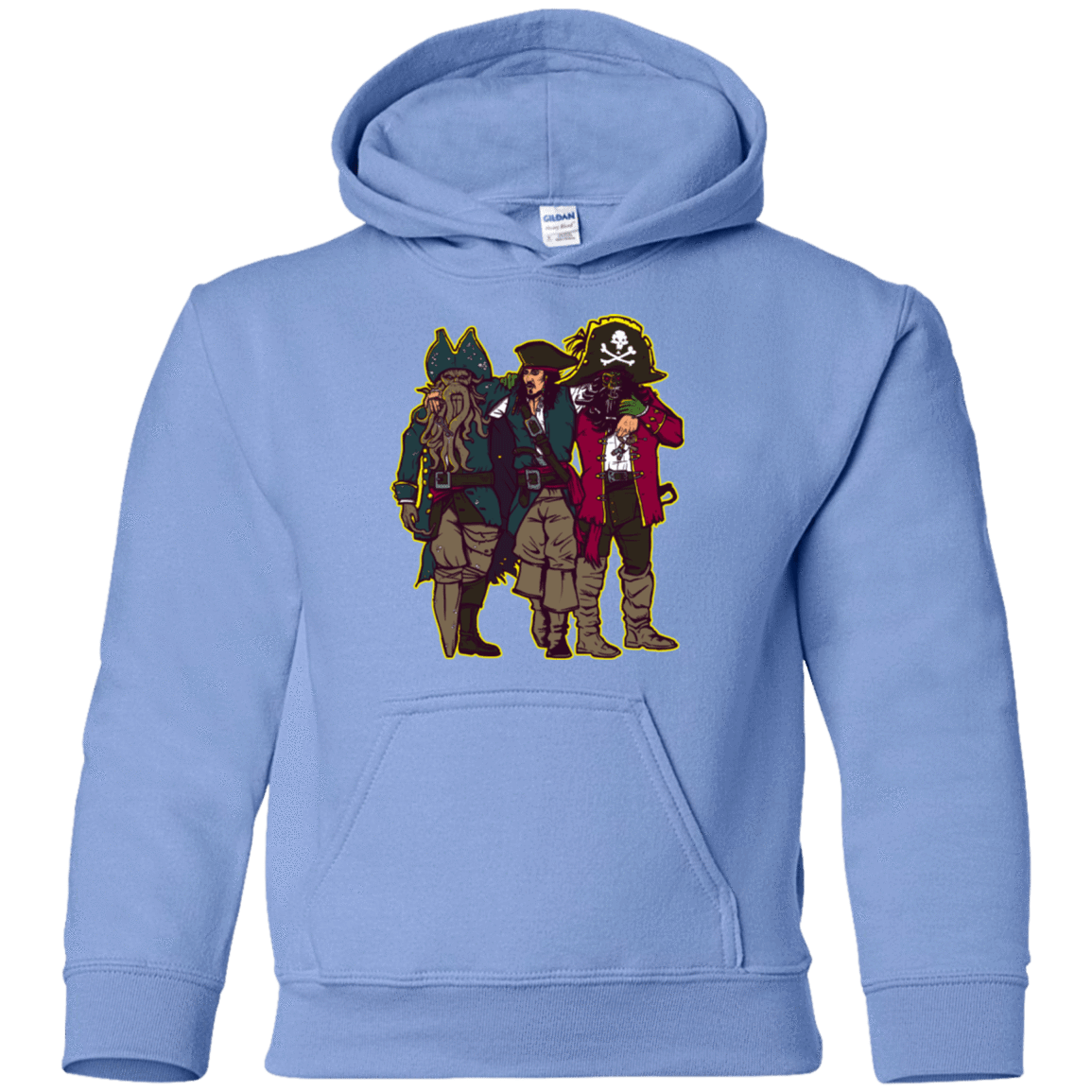 Sweatshirts Carolina Blue / YS Drink Up Me Hearties Youth Hoodie