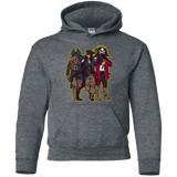 Sweatshirts Dark Heather / YS Drink Up Me Hearties Youth Hoodie