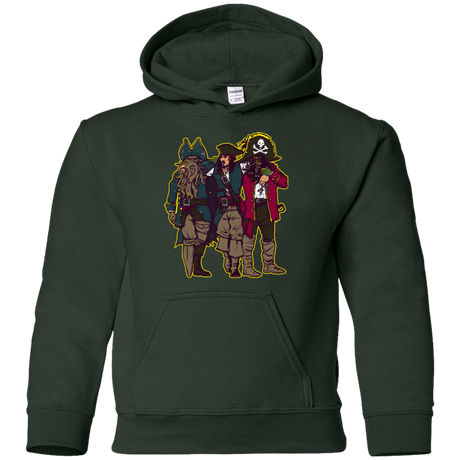 Sweatshirts Forest Green / YS Drink Up Me Hearties Youth Hoodie