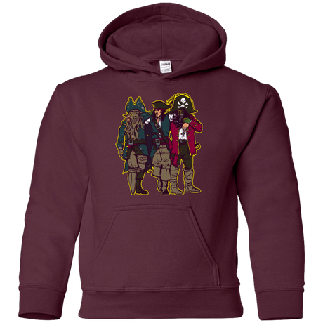 Sweatshirts Maroon / YS Drink Up Me Hearties Youth Hoodie