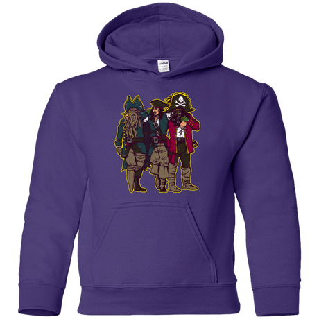 Sweatshirts Purple / YS Drink Up Me Hearties Youth Hoodie