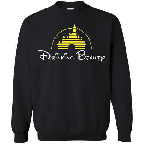 Sweatshirts Black / S Drinking Beauty Crewneck Sweatshirt