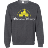 Sweatshirts Dark Heather / S Drinking Beauty Crewneck Sweatshirt