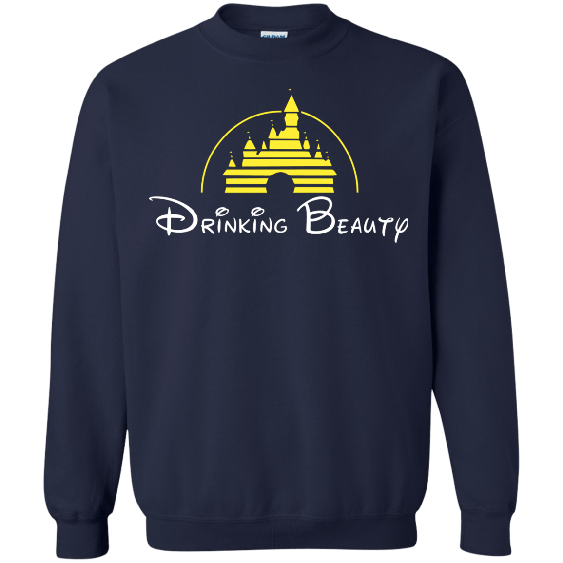 Sweatshirts Navy / S Drinking Beauty Crewneck Sweatshirt