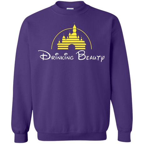 Sweatshirts Purple / S Drinking Beauty Crewneck Sweatshirt