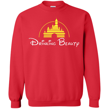 Sweatshirts Red / S Drinking Beauty Crewneck Sweatshirt