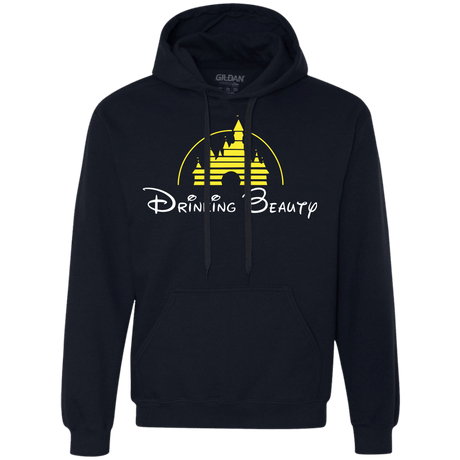 Sweatshirts Navy / S Drinking Beauty Premium Fleece Hoodie