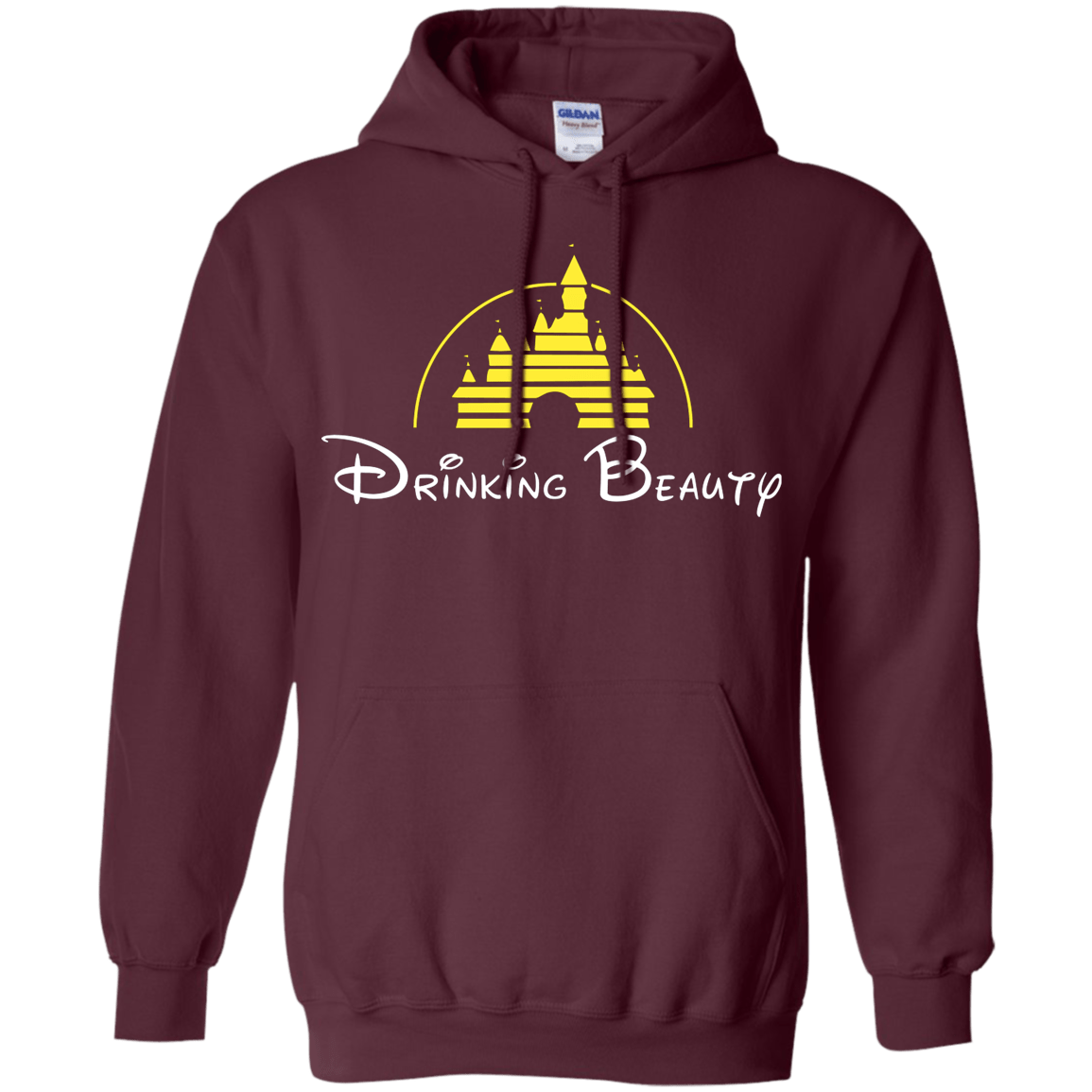 Sweatshirts Maroon / S Drinking Beauty Pullover Hoodie