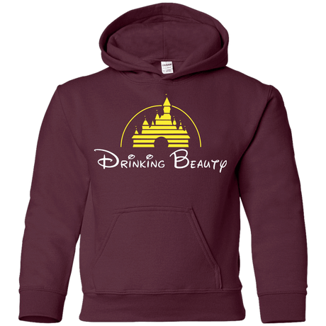 Sweatshirts Maroon / YS Drinking Beauty Youth Hoodie