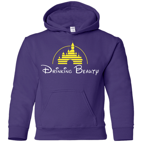 Sweatshirts Purple / YS Drinking Beauty Youth Hoodie