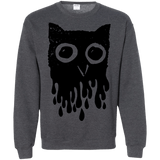 Sweatshirts Dark Heather / S Dripping Owl Crewneck Sweatshirt