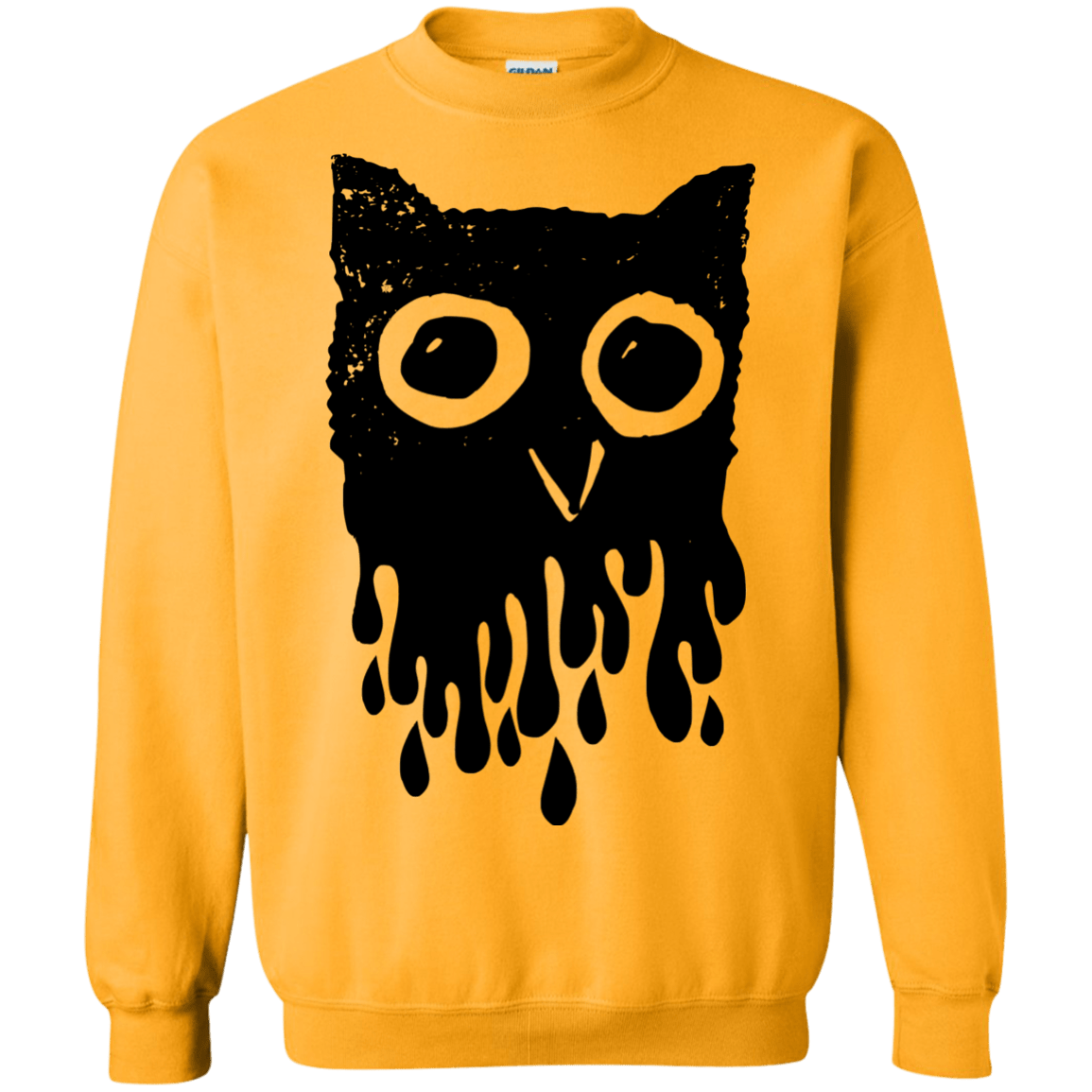 Sweatshirts Gold / S Dripping Owl Crewneck Sweatshirt