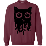 Sweatshirts Maroon / S Dripping Owl Crewneck Sweatshirt