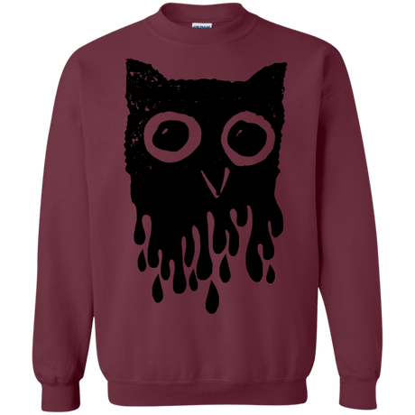 Sweatshirts Maroon / S Dripping Owl Crewneck Sweatshirt