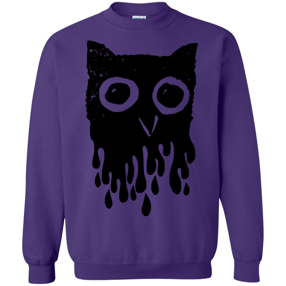 Sweatshirts Purple / S Dripping Owl Crewneck Sweatshirt