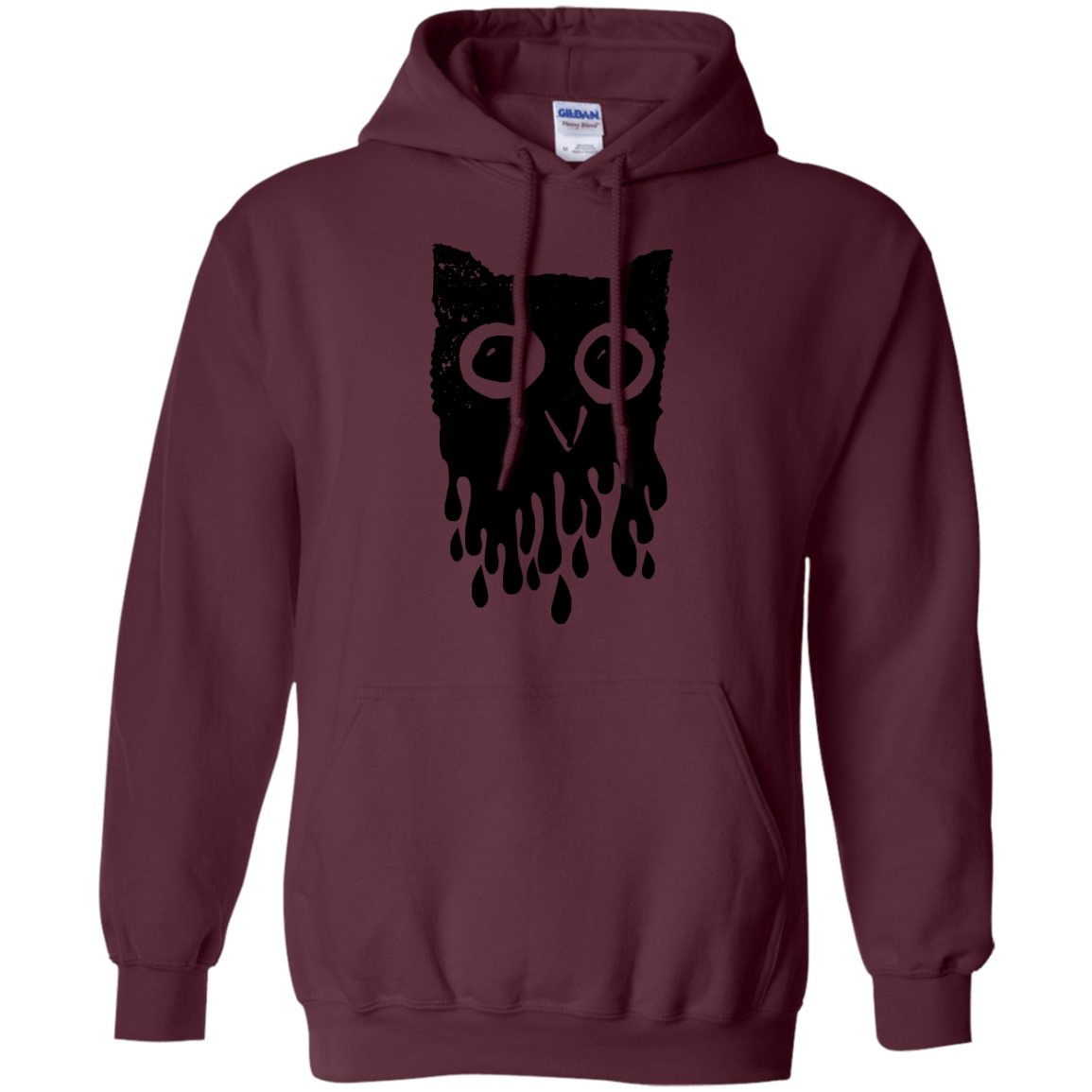 Sweatshirts Maroon / S Dripping Owl Pullover Hoodie