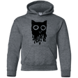 Sweatshirts Dark Heather / YS Dripping Owl Youth Hoodie
