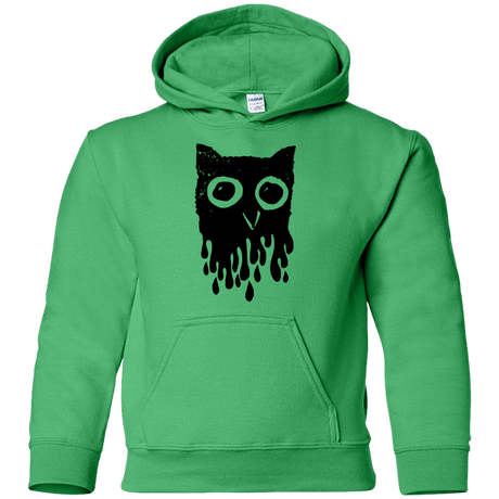 Sweatshirts Irish Green / YS Dripping Owl Youth Hoodie