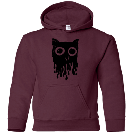 Sweatshirts Maroon / YS Dripping Owl Youth Hoodie