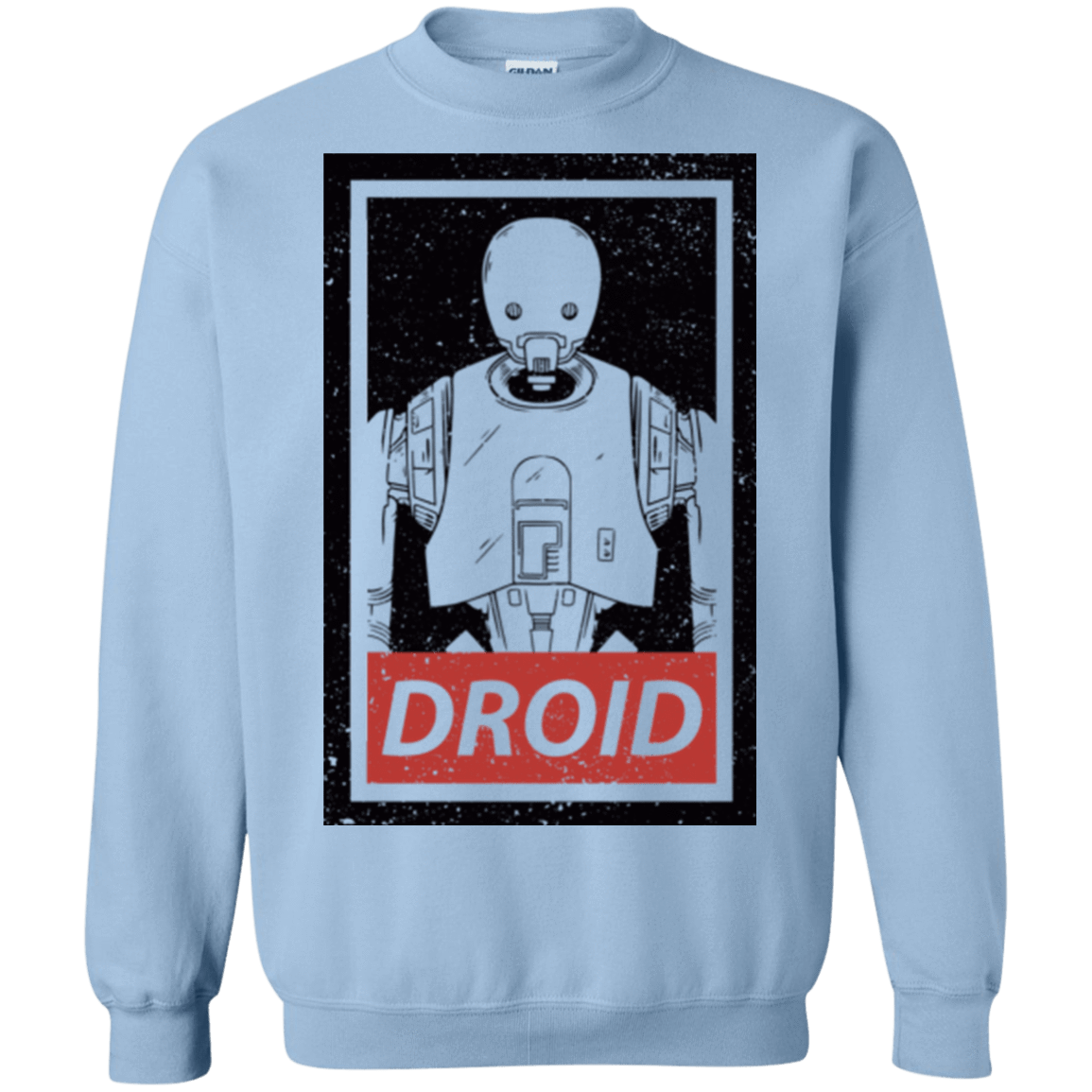 Sweatshirts Light Blue / Small Droid Crewneck Sweatshirt