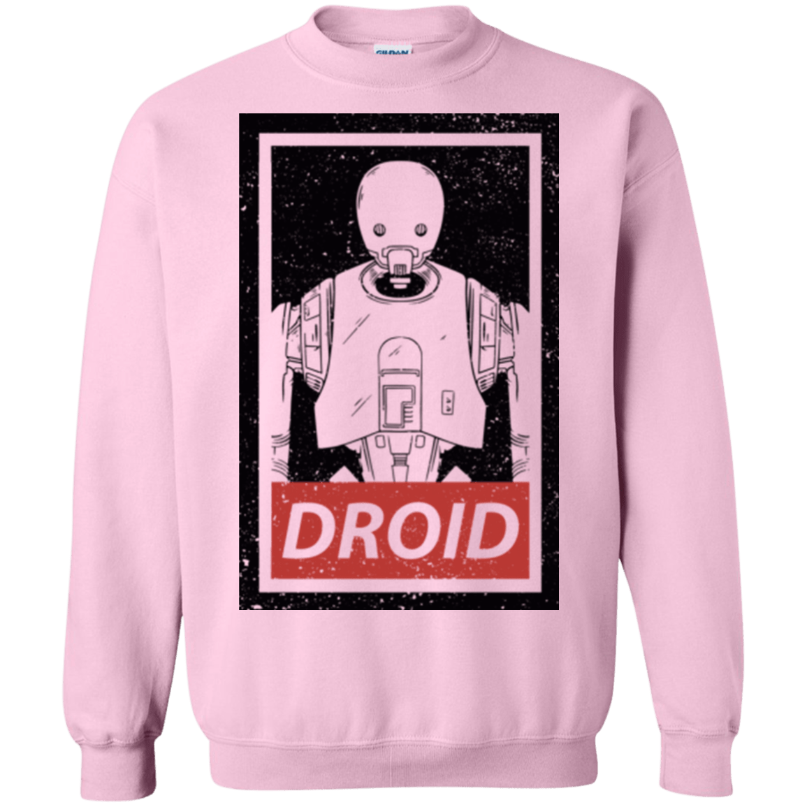 Sweatshirts Light Pink / Small Droid Crewneck Sweatshirt