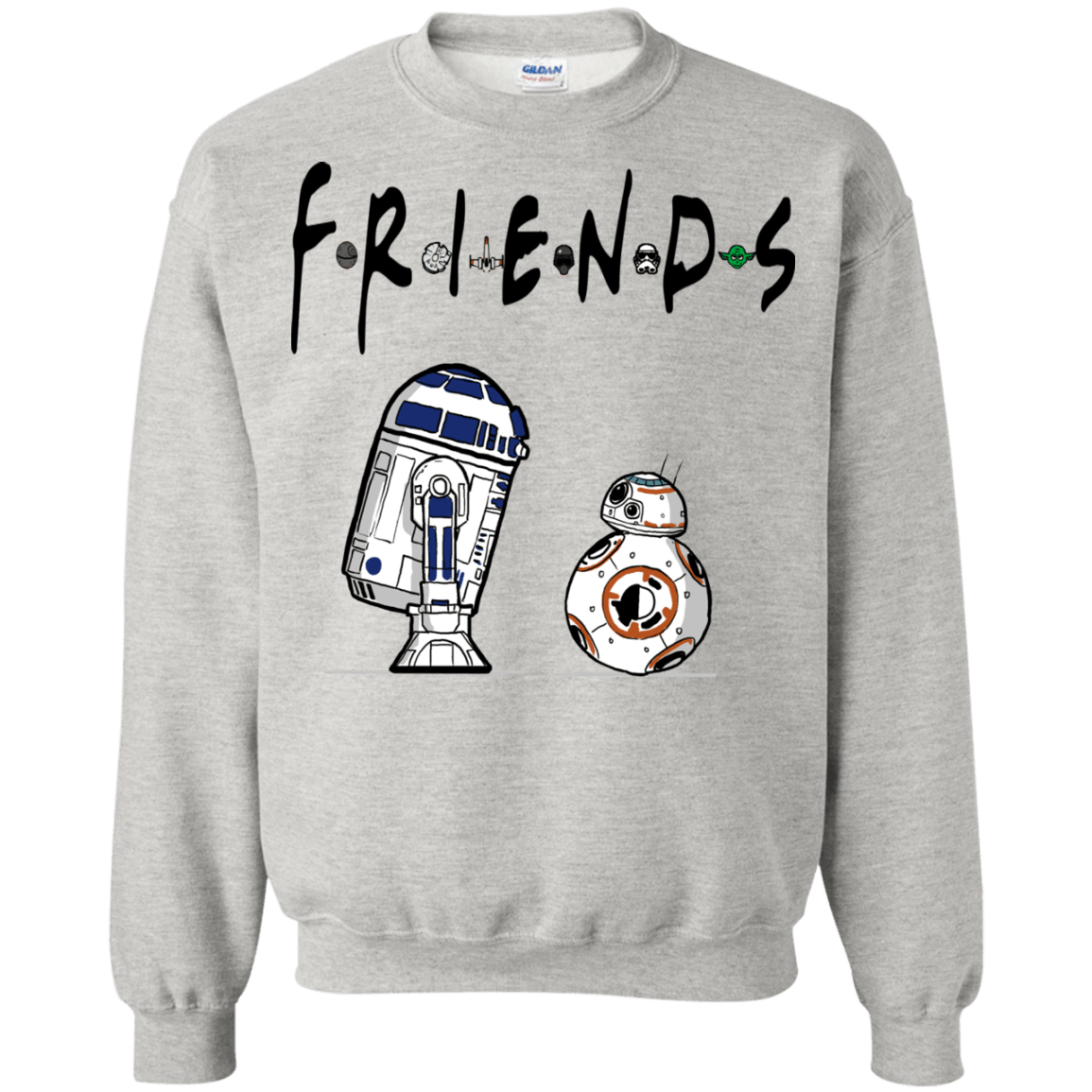 Sweatshirts Ash / Small Droid Friends Crewneck Sweatshirt
