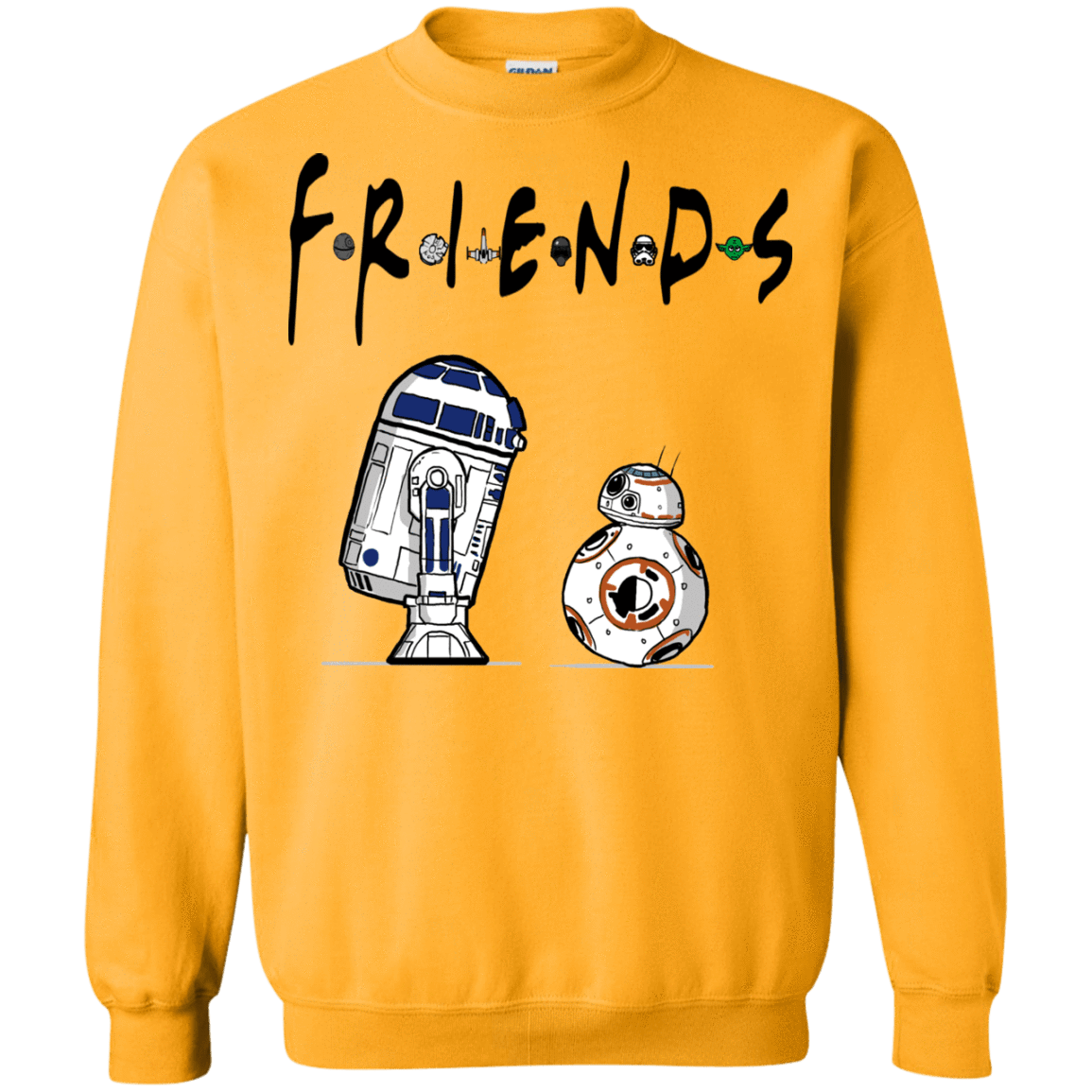 Sweatshirts Gold / Small Droid Friends Crewneck Sweatshirt