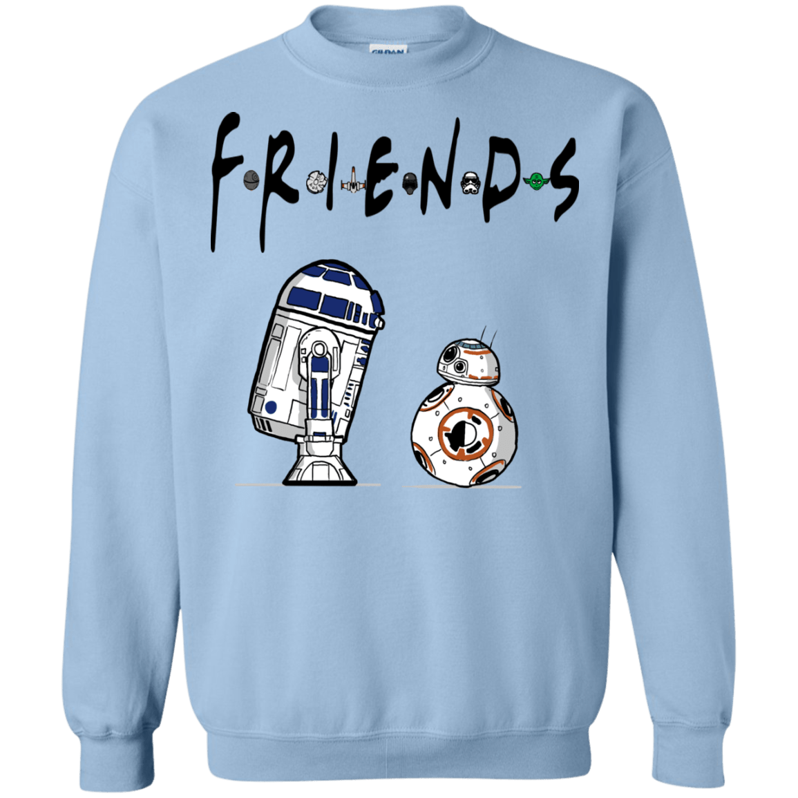 Sweatshirts Light Blue / Small Droid Friends Crewneck Sweatshirt