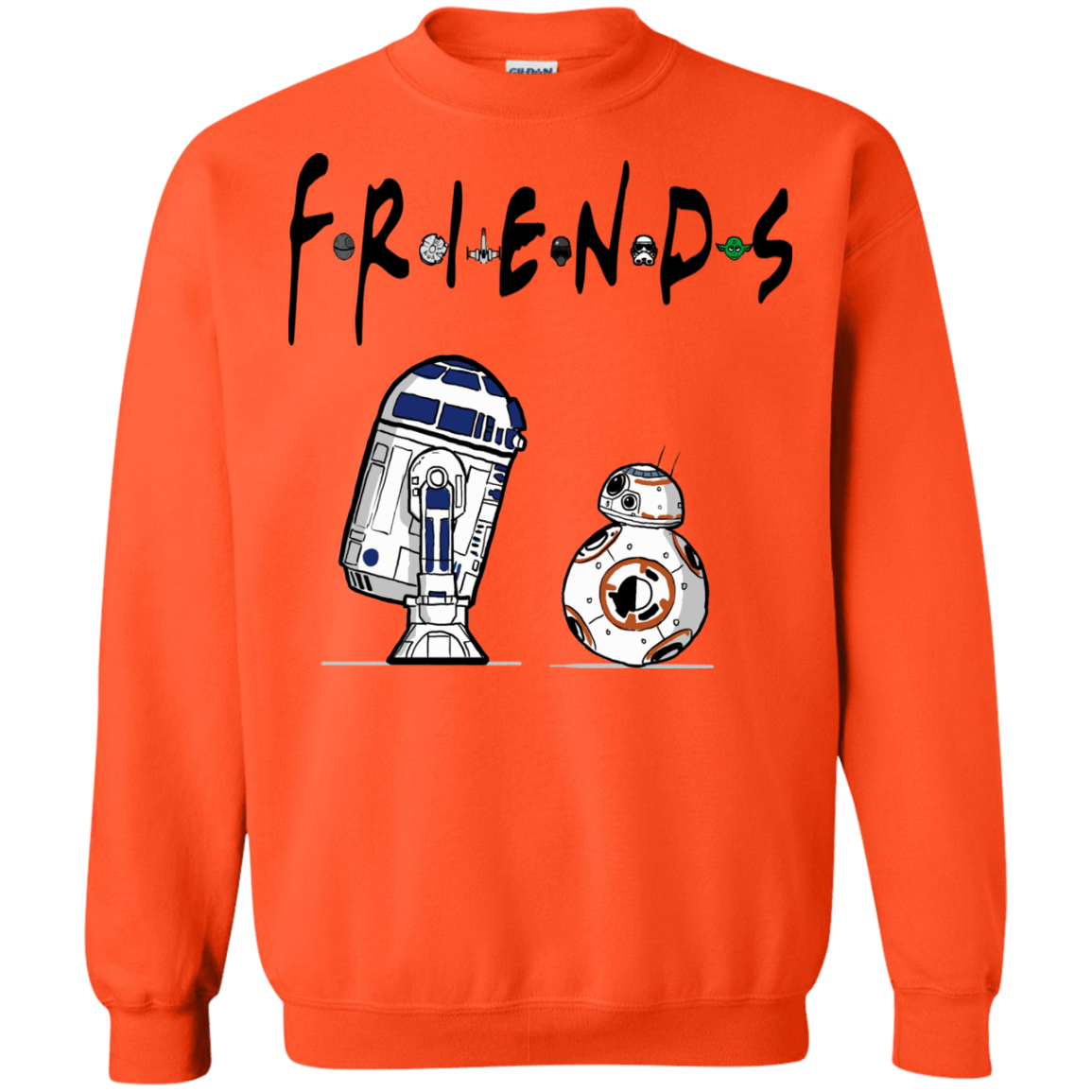 Sweatshirts Orange / Small Droid Friends Crewneck Sweatshirt
