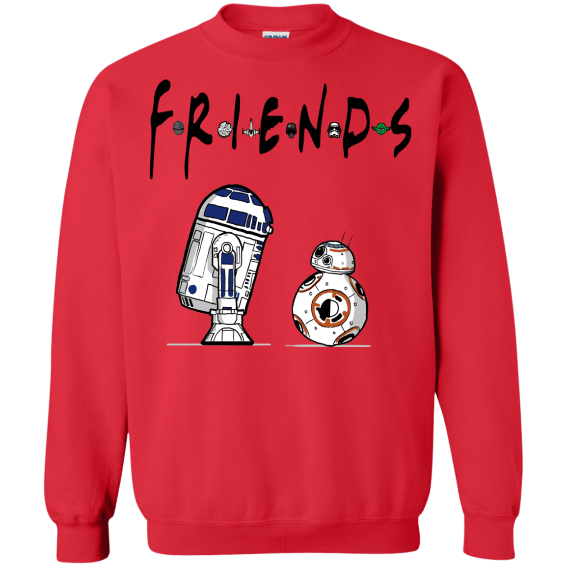 Sweatshirts Red / Small Droid Friends Crewneck Sweatshirt