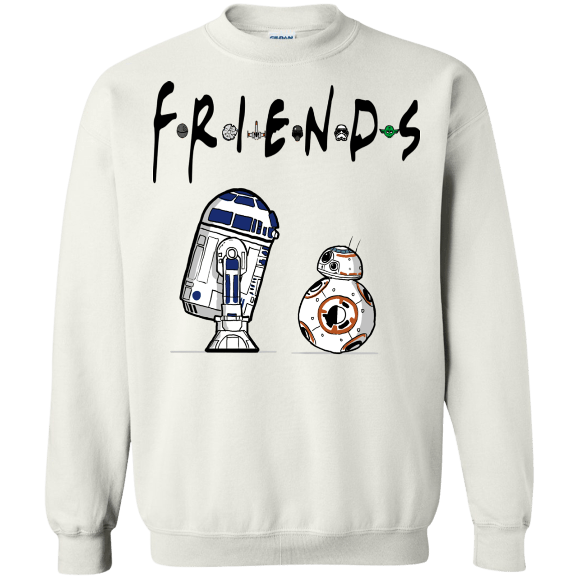Sweatshirts White / Small Droid Friends Crewneck Sweatshirt