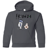 Sweatshirts Charcoal / YS Droid Friends Youth Hoodie