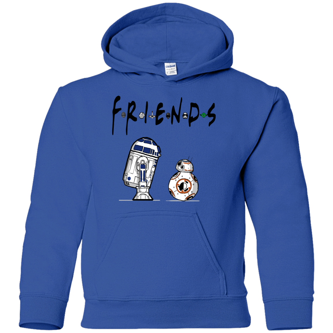 Sweatshirts Royal / YS Droid Friends Youth Hoodie