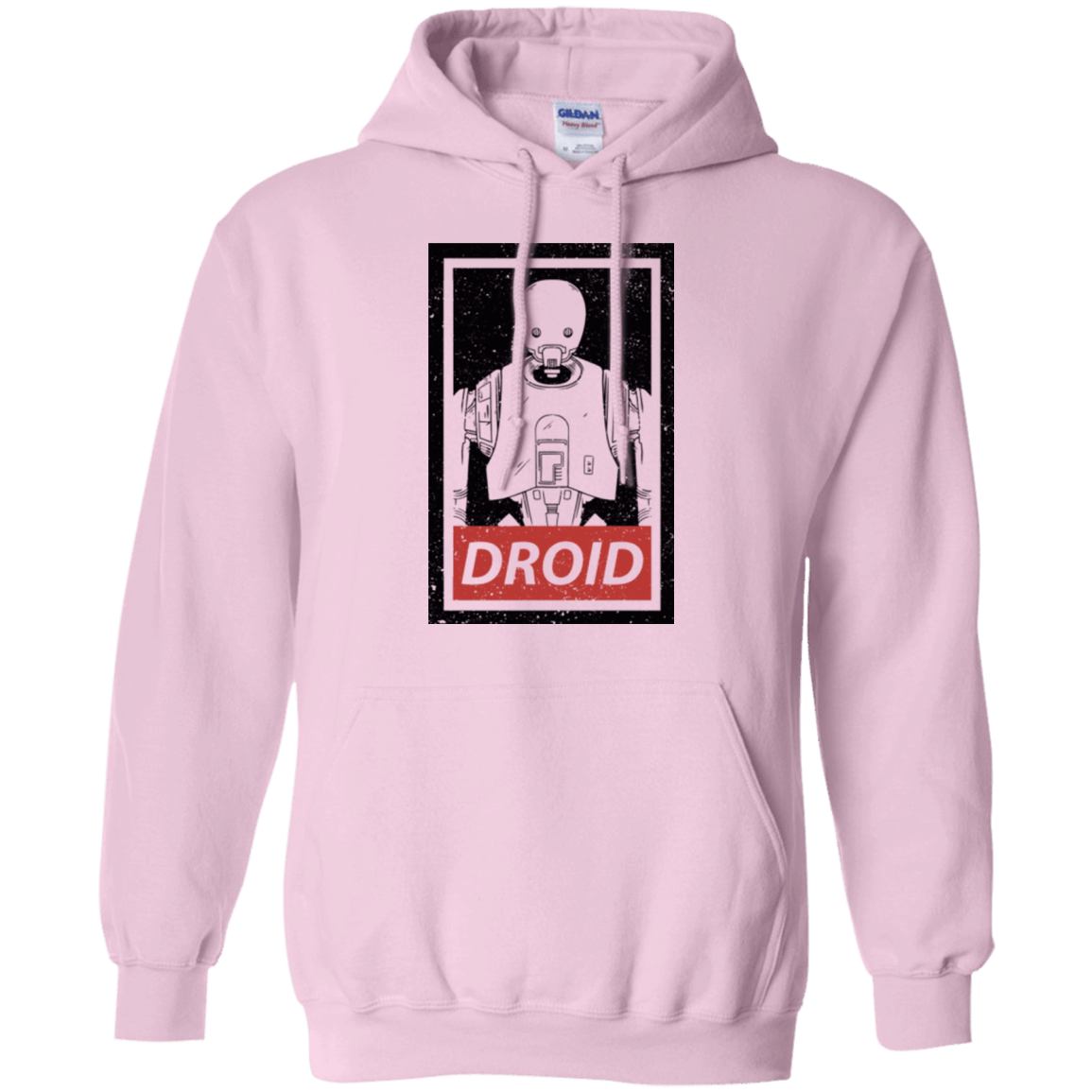 Sweatshirts Light Pink / Small Droid Pullover Hoodie