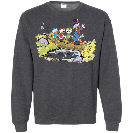 Sweatshirts Dark Heather / S Duck Tails Crewneck Sweatshirt
