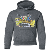 Sweatshirts Dark Heather / YS Duck Tails Youth Hoodie
