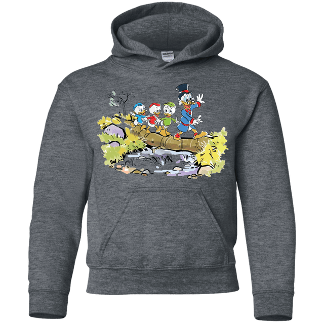 Sweatshirts Dark Heather / YS Duck Tails Youth Hoodie