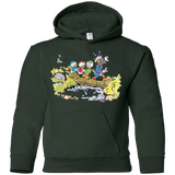 Sweatshirts Forest Green / YS Duck Tails Youth Hoodie