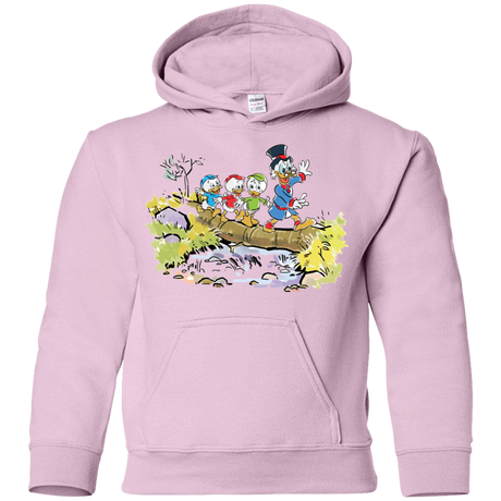 Sweatshirts Light Pink / YS Duck Tails Youth Hoodie