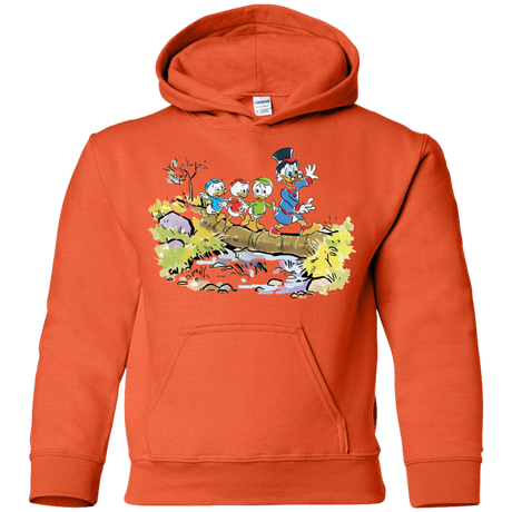 Sweatshirts Orange / YS Duck Tails Youth Hoodie