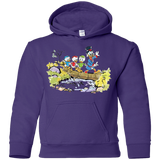 Sweatshirts Purple / YS Duck Tails Youth Hoodie