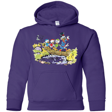Sweatshirts Purple / YS Duck Tails Youth Hoodie