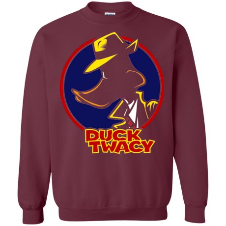 Sweatshirts Maroon / S Duck Twacy Crewneck Sweatshirt
