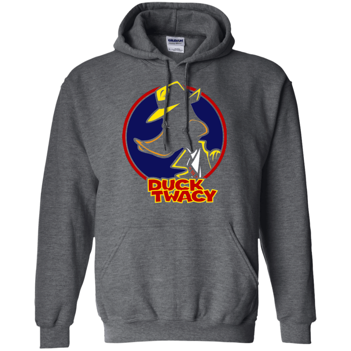 Sweatshirts Dark Heather / S Duck Twacy Pullover Hoodie