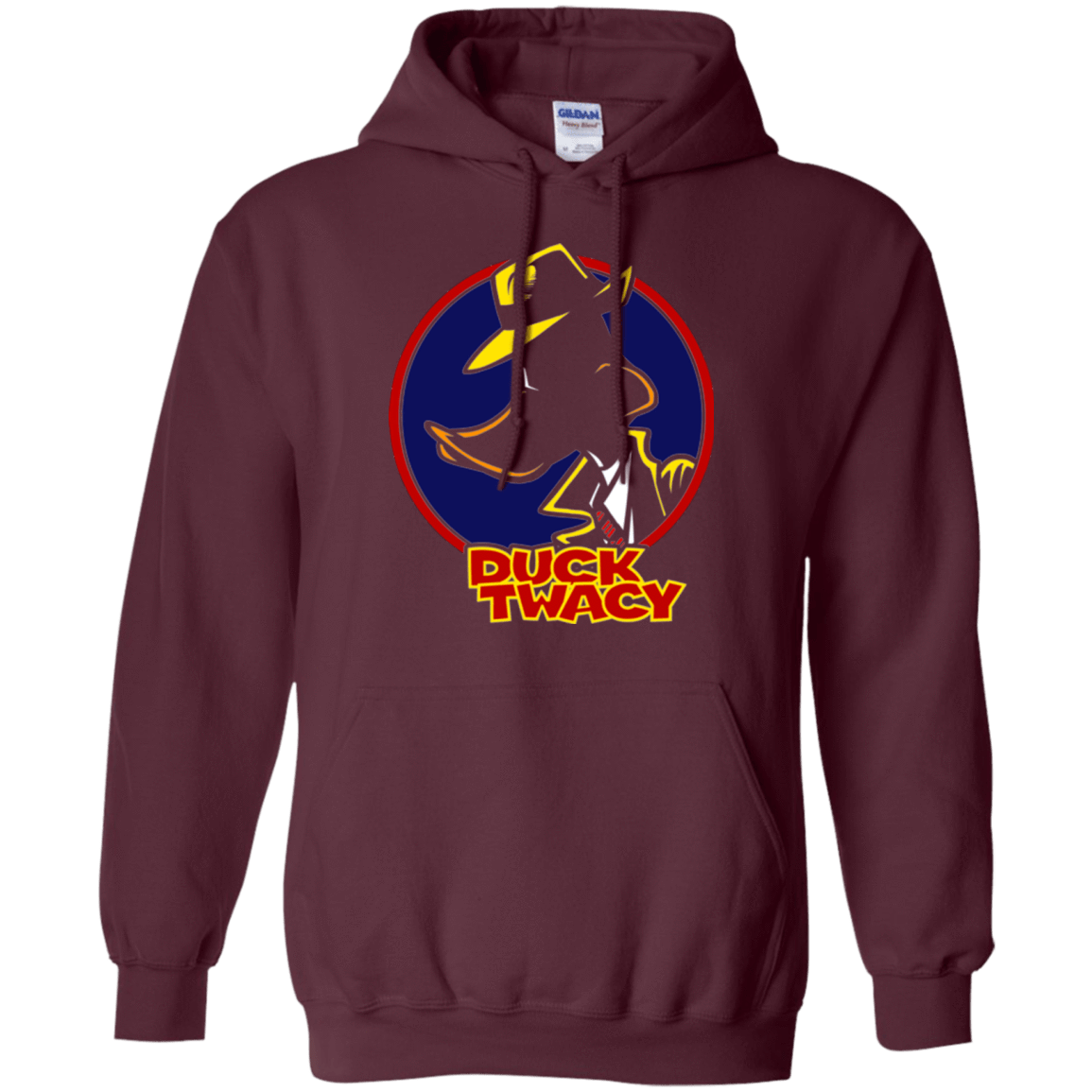 Sweatshirts Maroon / S Duck Twacy Pullover Hoodie