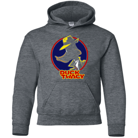 Sweatshirts Dark Heather / YS Duck Twacy Youth Hoodie