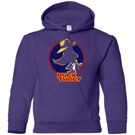 Sweatshirts Purple / YS Duck Twacy Youth Hoodie