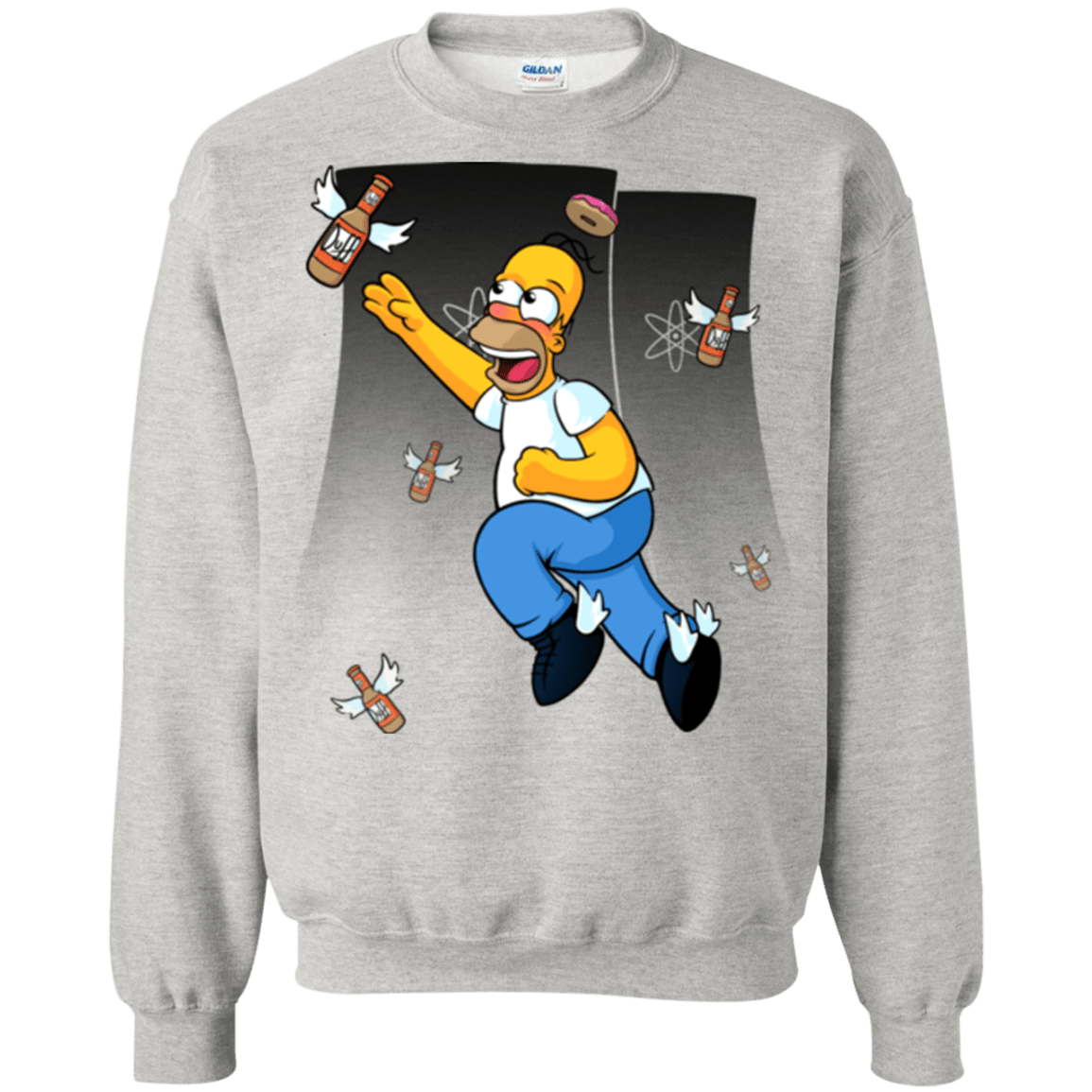 Sweatshirts Ash / Small Duff Gives Wings Crewneck Sweatshirt