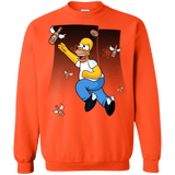 Sweatshirts Orange / Small Duff Gives Wings Crewneck Sweatshirt